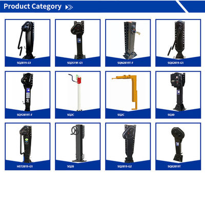 60T Trailers Landing Gear Customized International Standard Semi Trailer Parts with High Lift and Height (Partes de semi-trailers padrão internacional personalizadas com elevada elevação e altura)